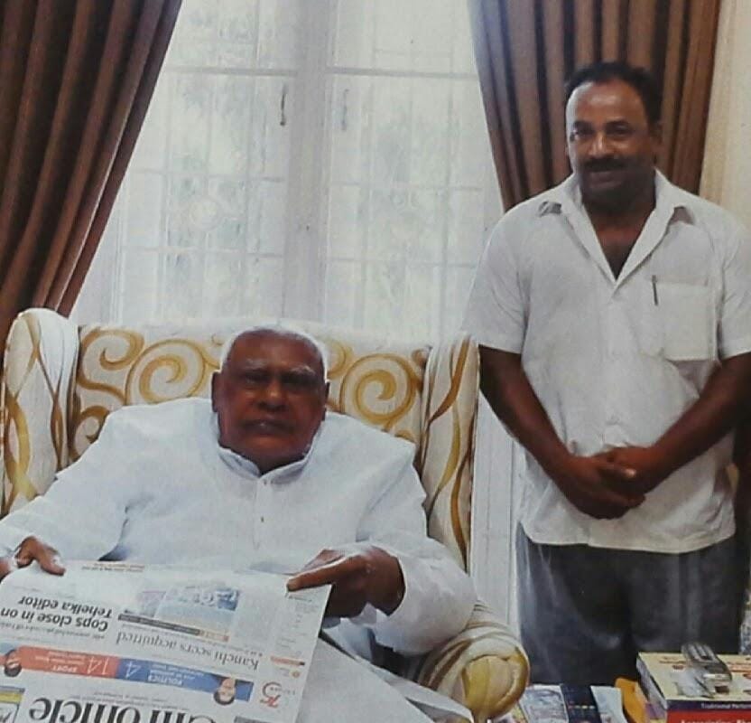 Father with Governor K. Rosaiah